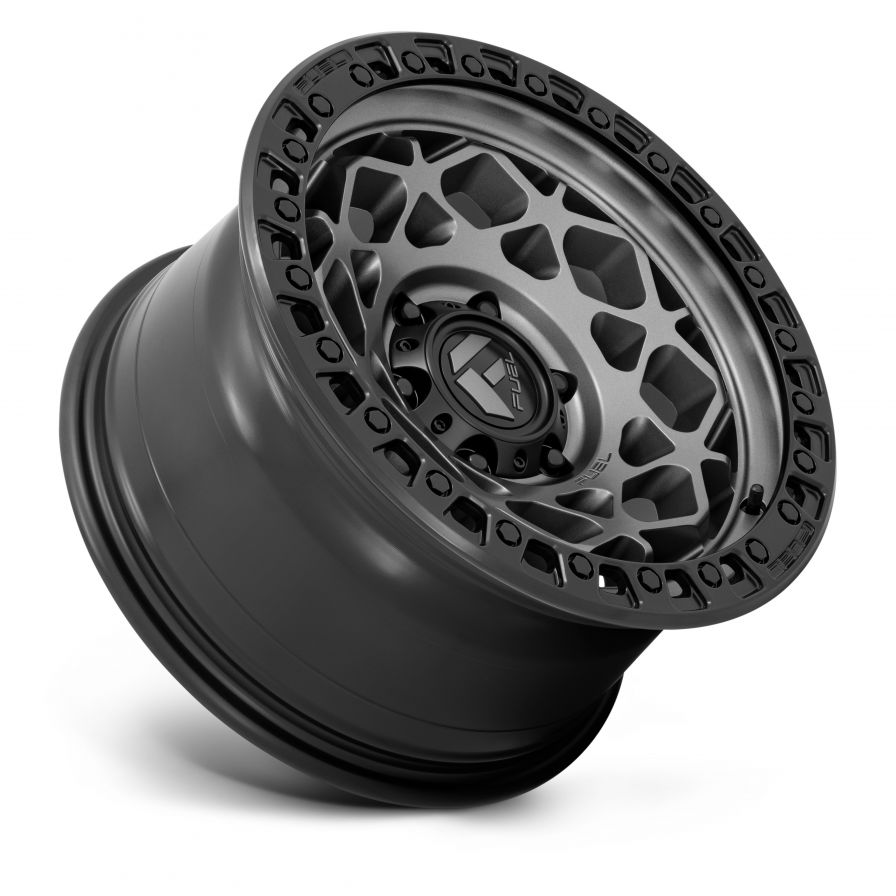 Fuel Wheels<br>Unit Matte Gunmetal Black Lip (17x9)